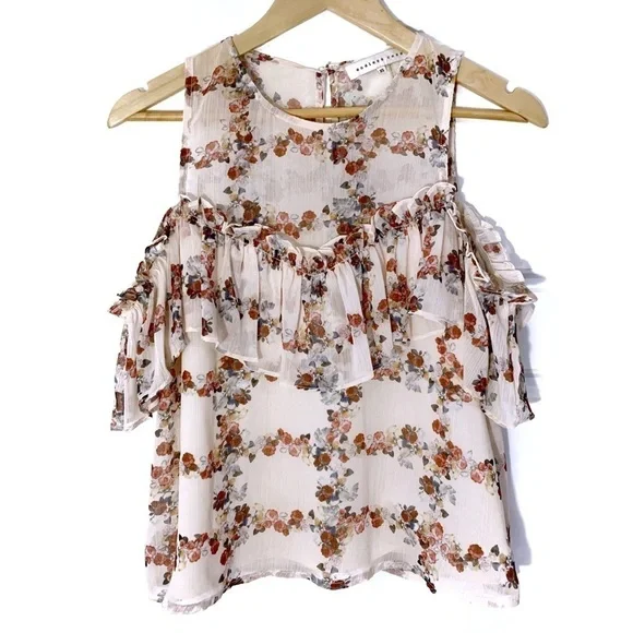 Endless Rose Floral Ruffle Top Romantic - Picture 4 of 4